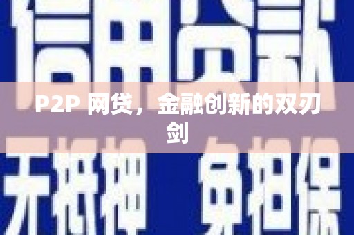 龙井P2P 网贷，金融创新的双刃剑