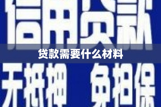 龙井贷款需要什么材料