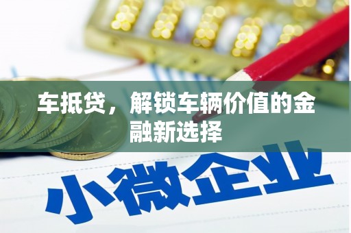龙井车抵贷，解锁车辆价值的金融新选择