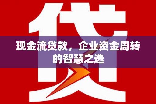 龙井现金流贷款，企业资金周转的智慧之选