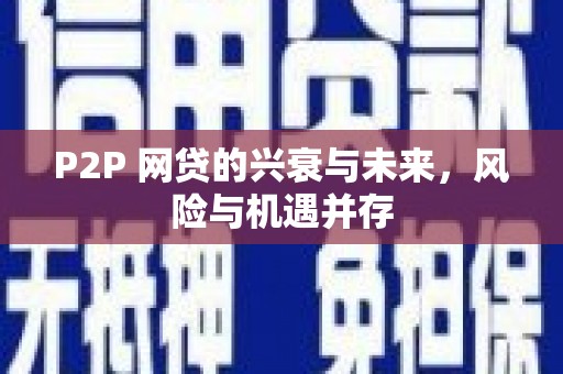 龙井P2P 网贷的兴衰与未来，风险与机遇并存